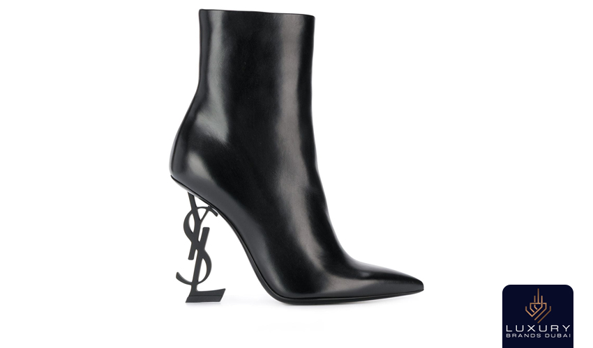 Saint Laurent Opyum Ankle Boots In Calfskin